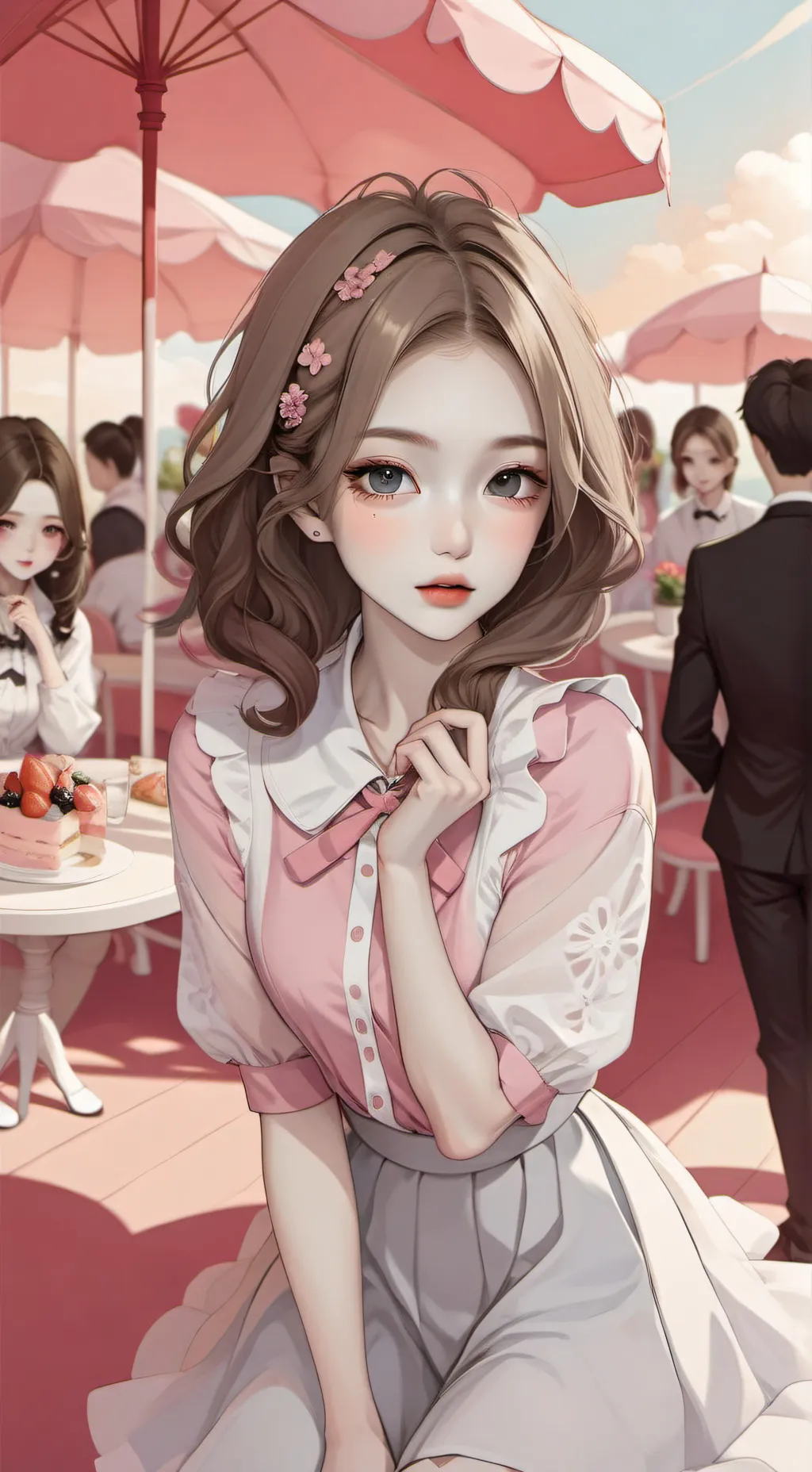 ai character: Mha Group background