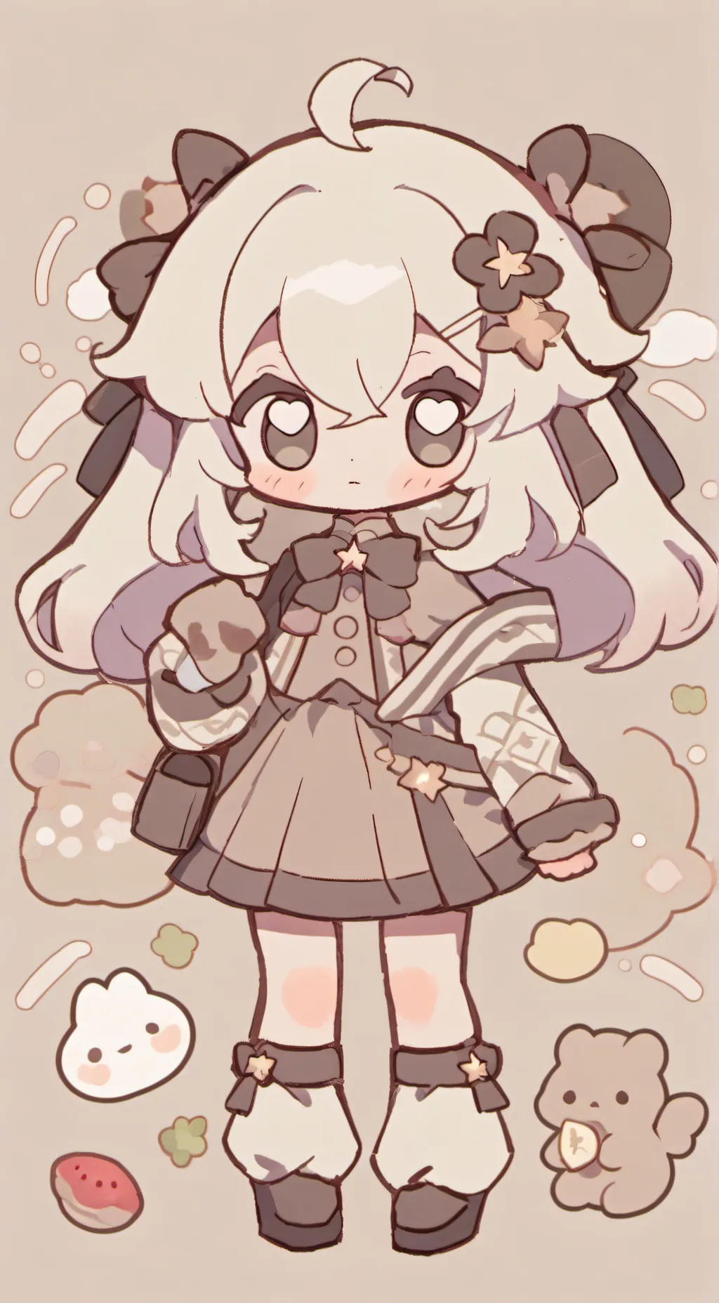 ai character: ~Bella bear girl~ background