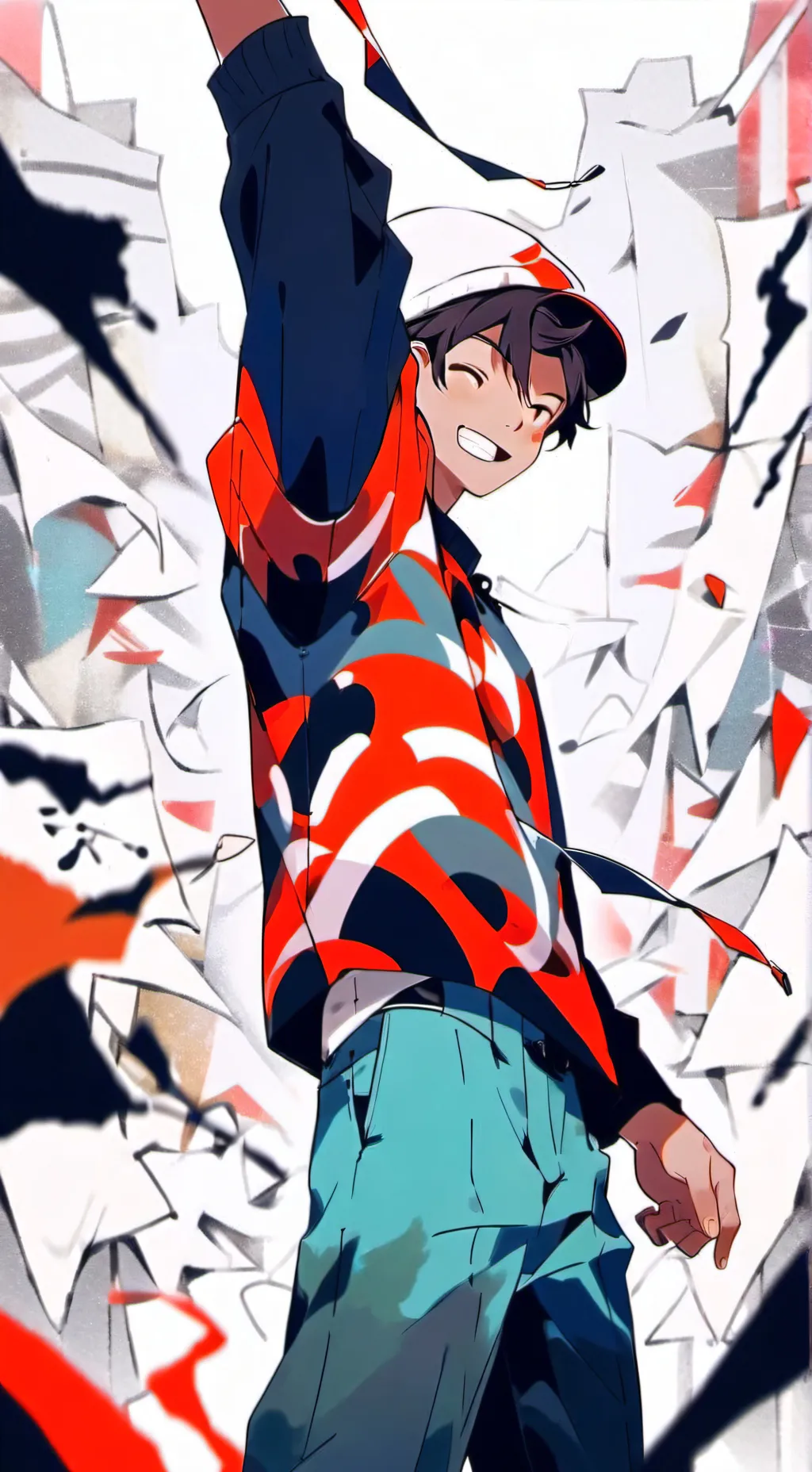 ai character: forsaken but Cat?! background