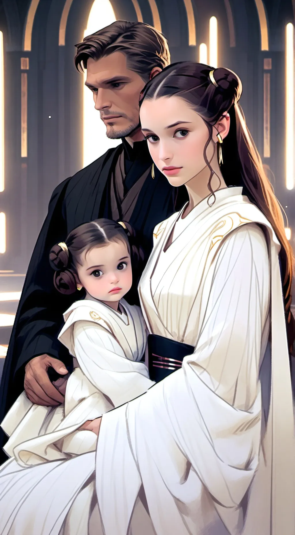 ai character: padme anakin zoie  background