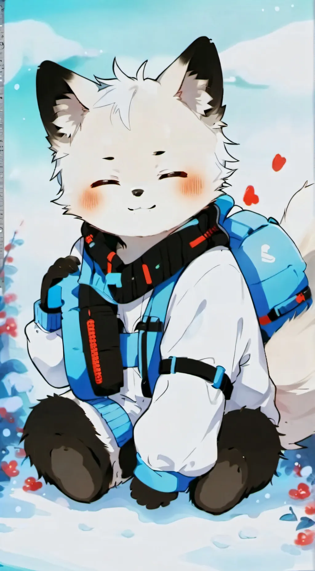 ai character: Fluffy  background