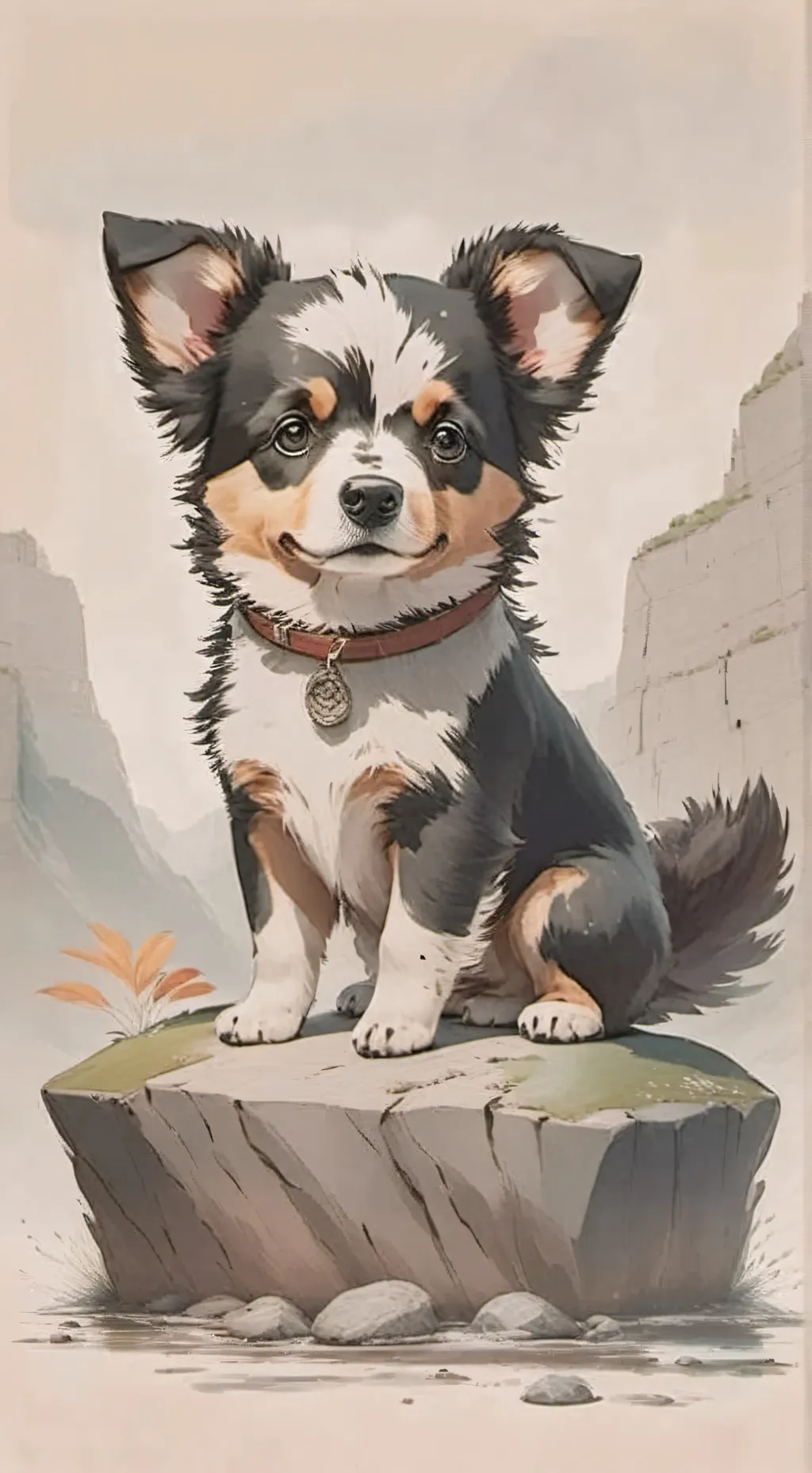 ai character: Pebble  background