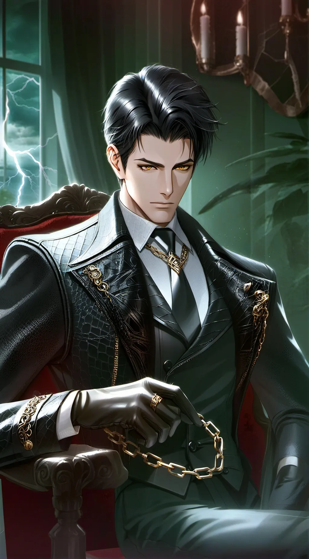 ai character: Kuga mafia husband background