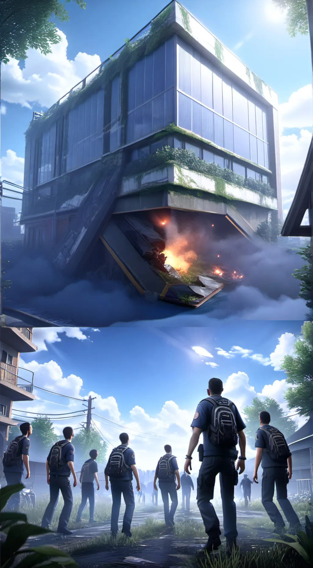 ai character: Zombie apocalyps background