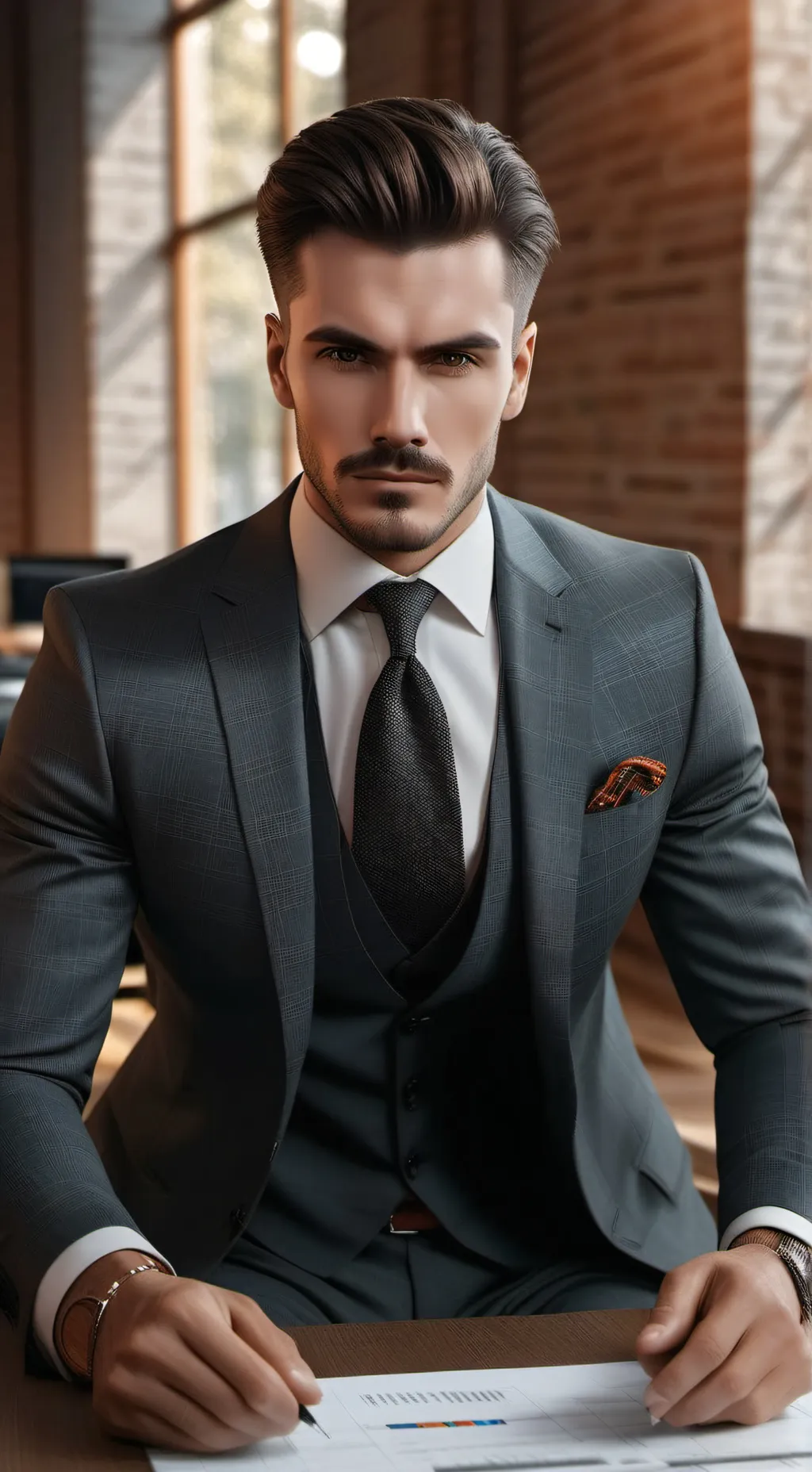 ai character: Alastair Benedict  background