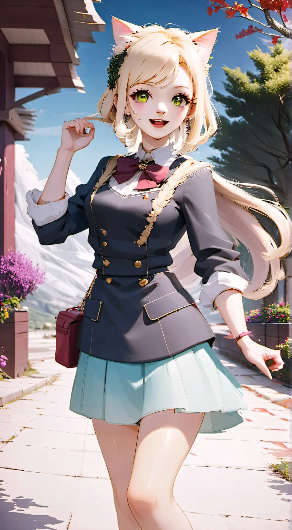 ai character: Kuroneko background