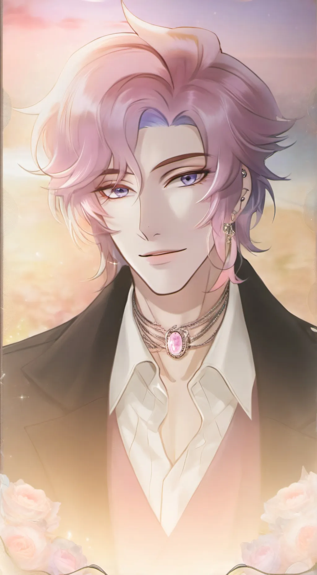 ai character: romance saja background