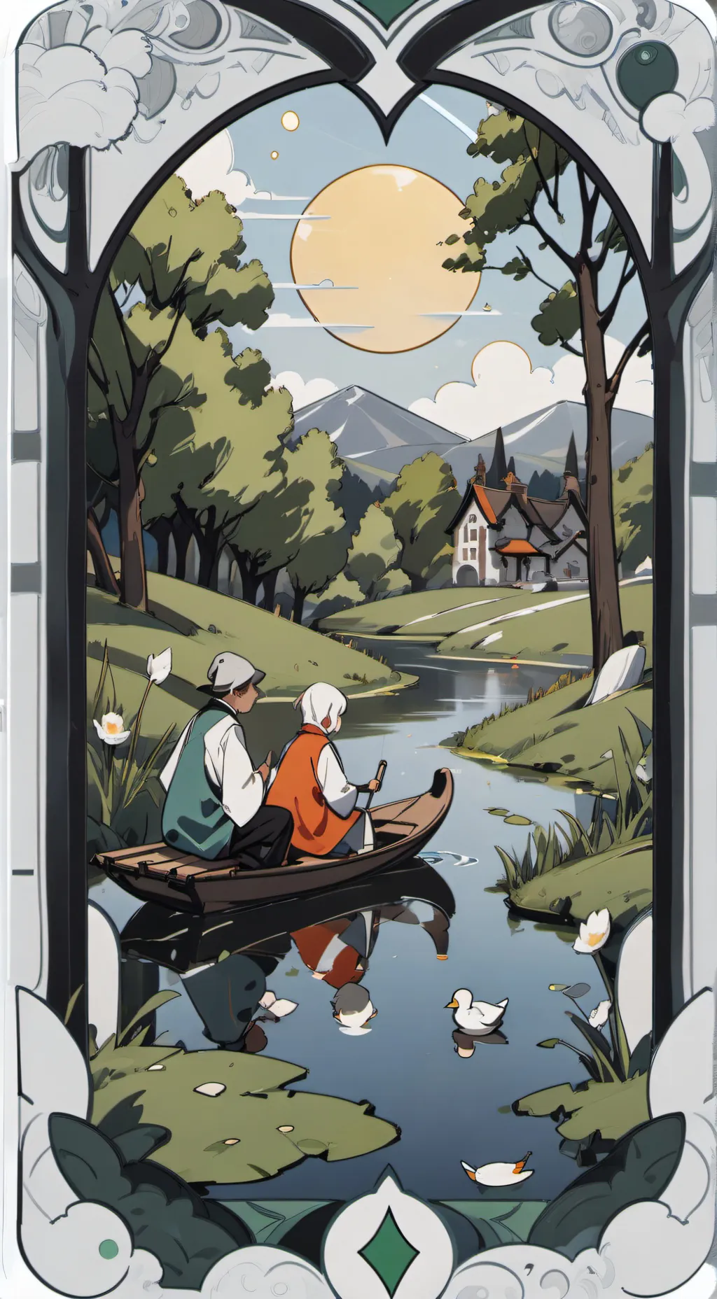 ai character: :D background