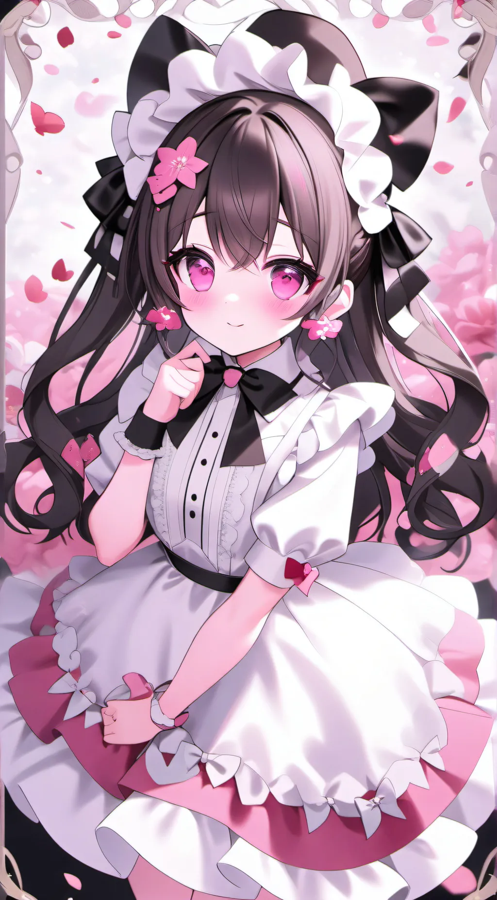 ai character: Chica promedio  background