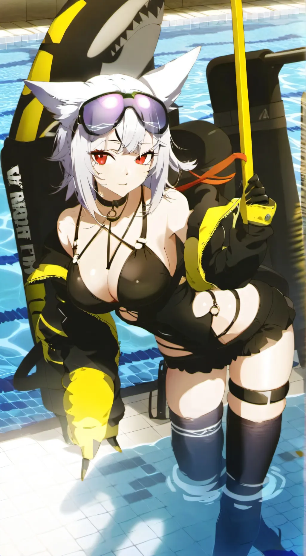 ai character: Silver background