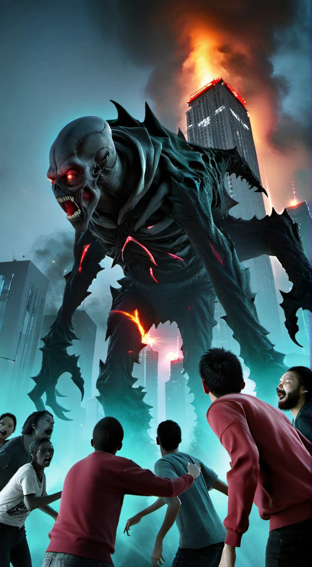 ai character: 👹👺 background