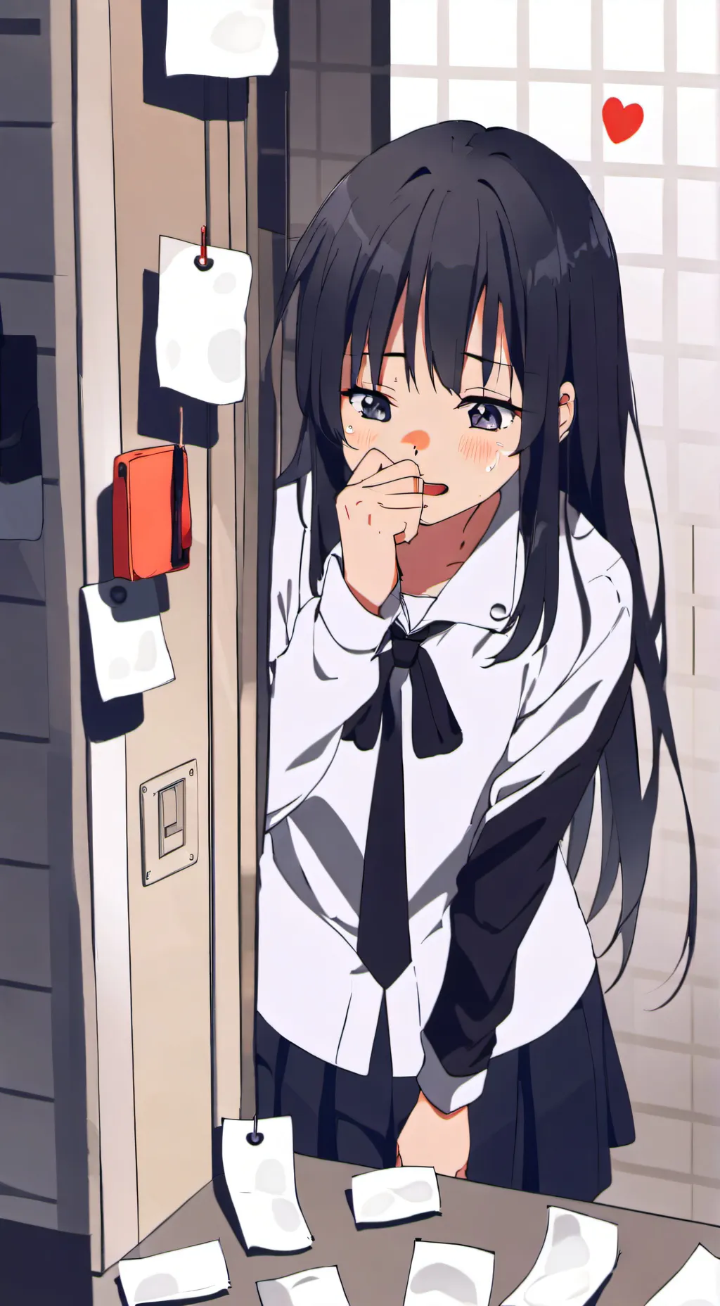 ai character: złamane serce background