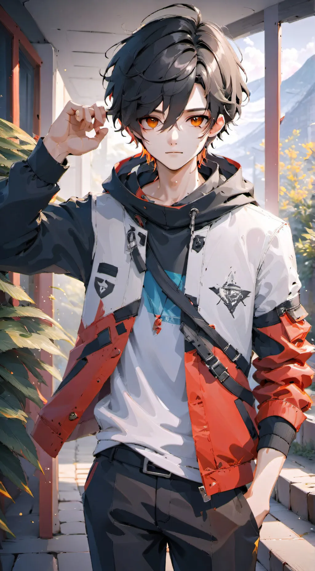 ai character: Sup ni- background