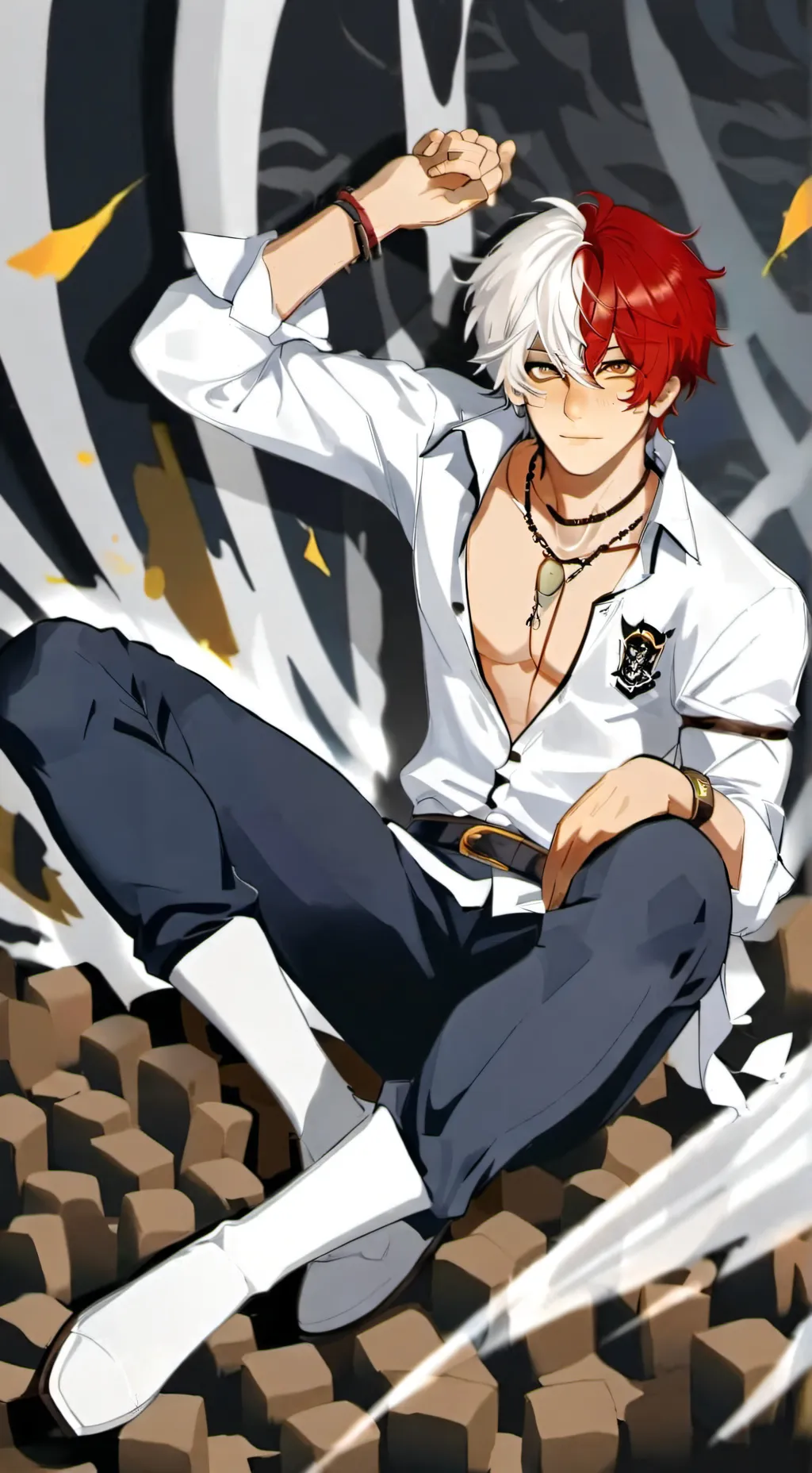 ai character: Shoto FA&FO background