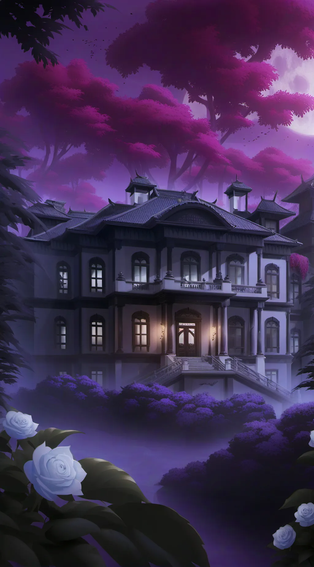 ai character: House Of Black background