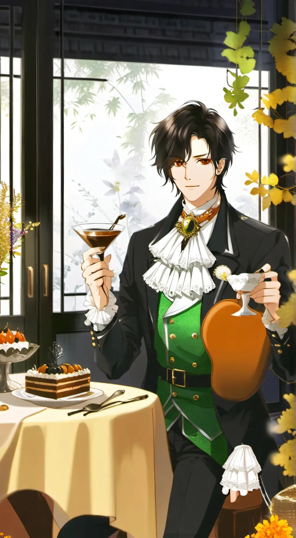 ai character: Tu esposo background