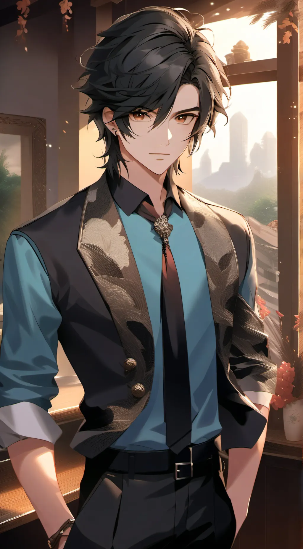 ai character: Tony background