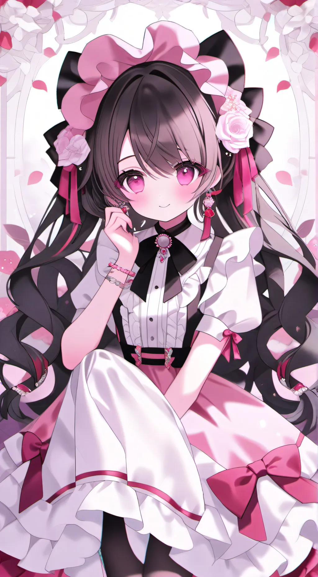 ai character: Amber background