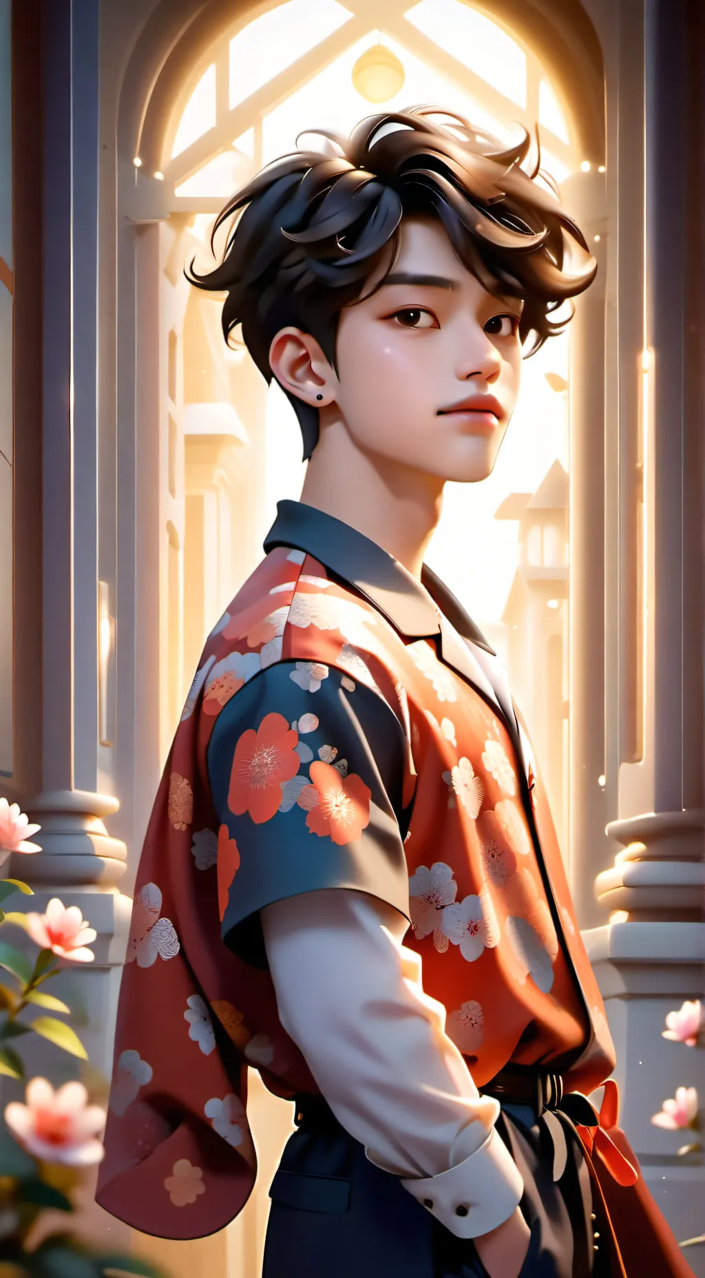 ai character: Daven  background