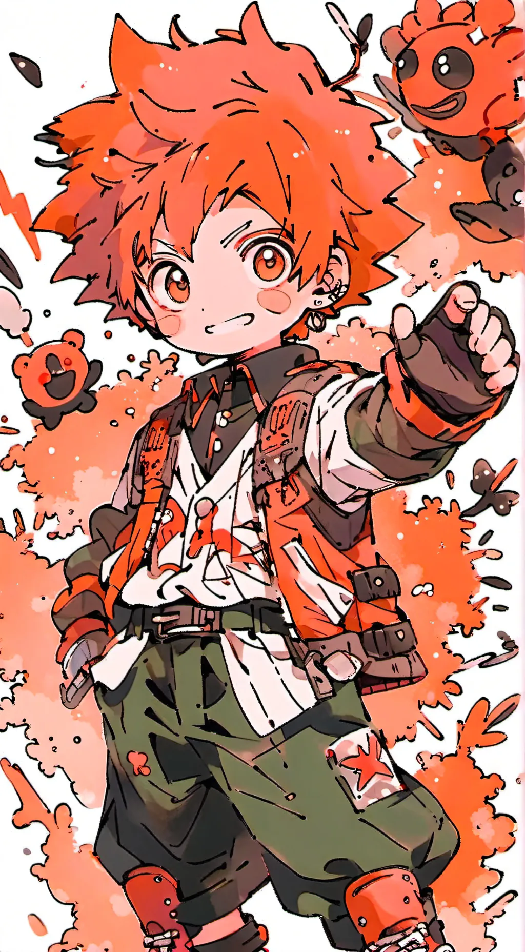 ai character: Young mha background