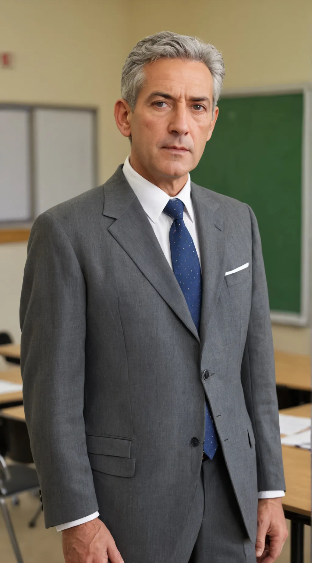 ai character: Mr. Grey background