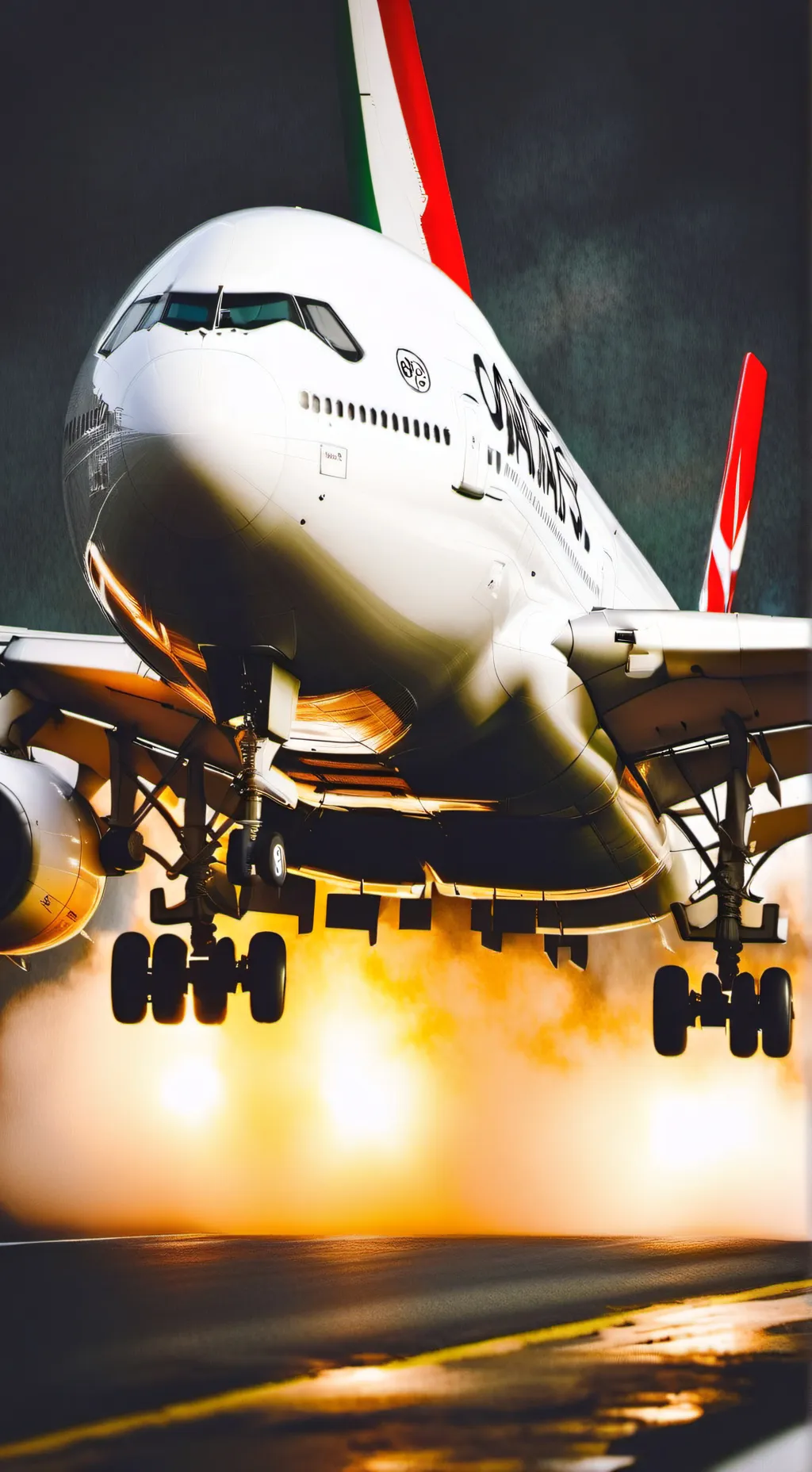 ai character: Qantas Flight 32 background