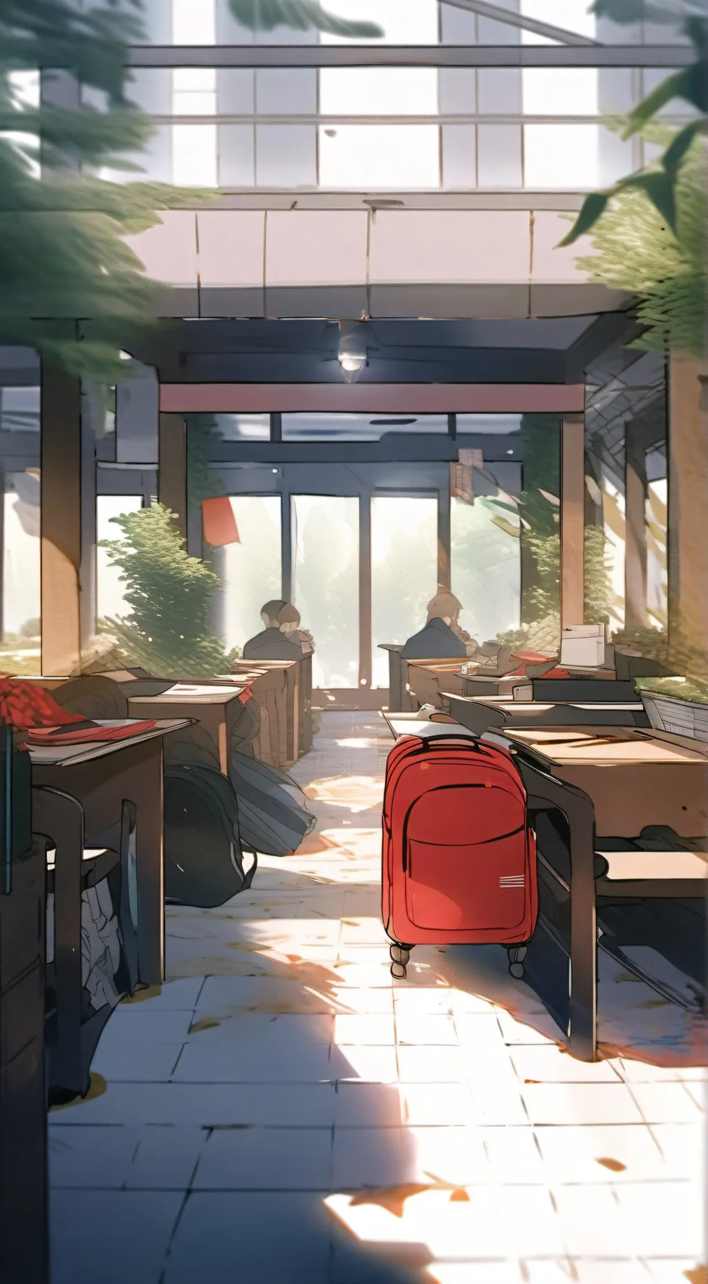 ai character: rentré😢😢 background