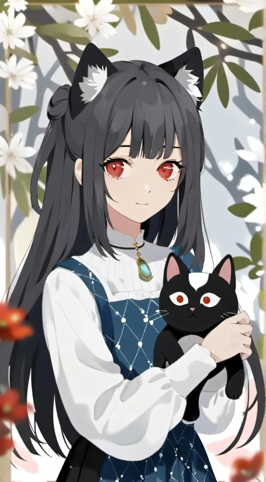 ai character: La gata estupida background