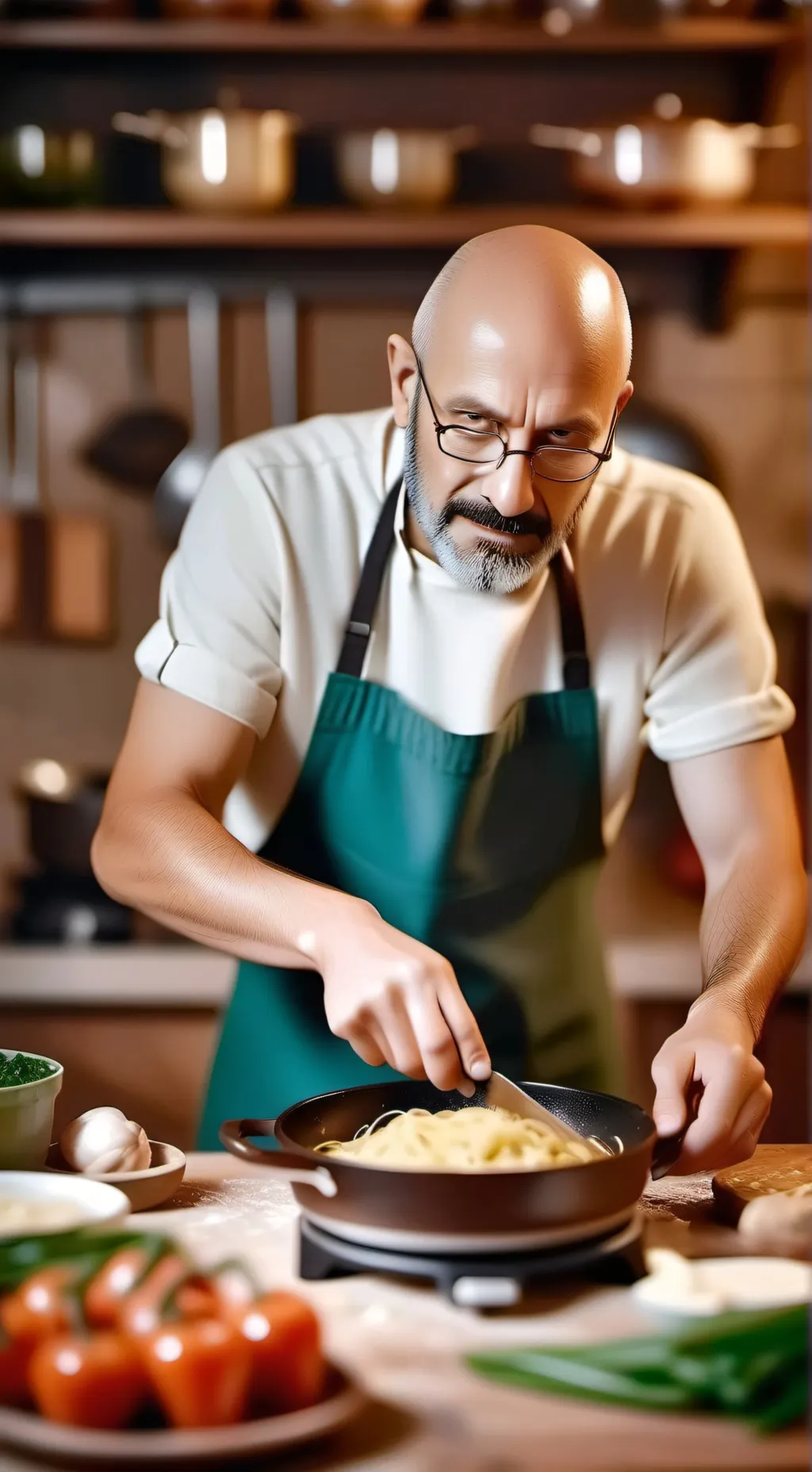 ai character: Chef Vsauce background