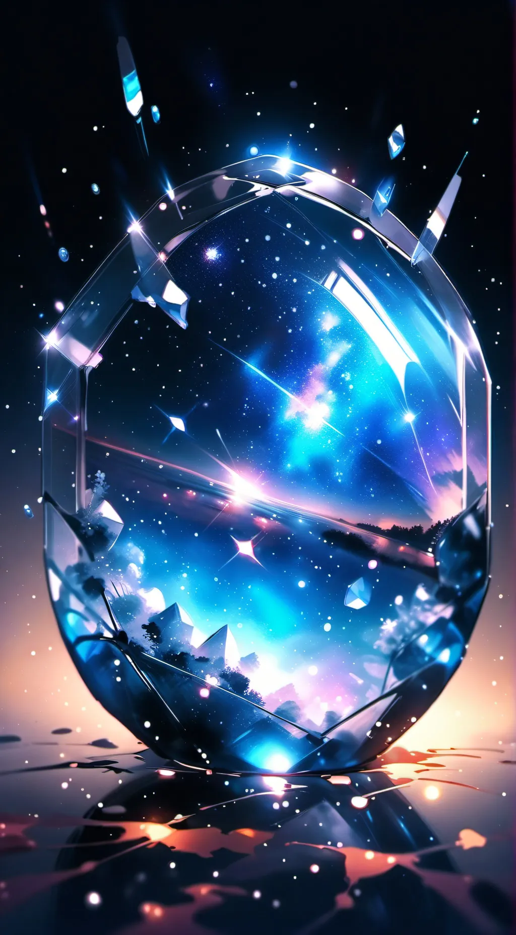 ai character: boule de crystal background