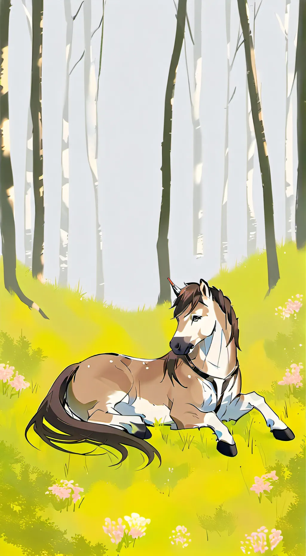 ai character: Mpl horror au background