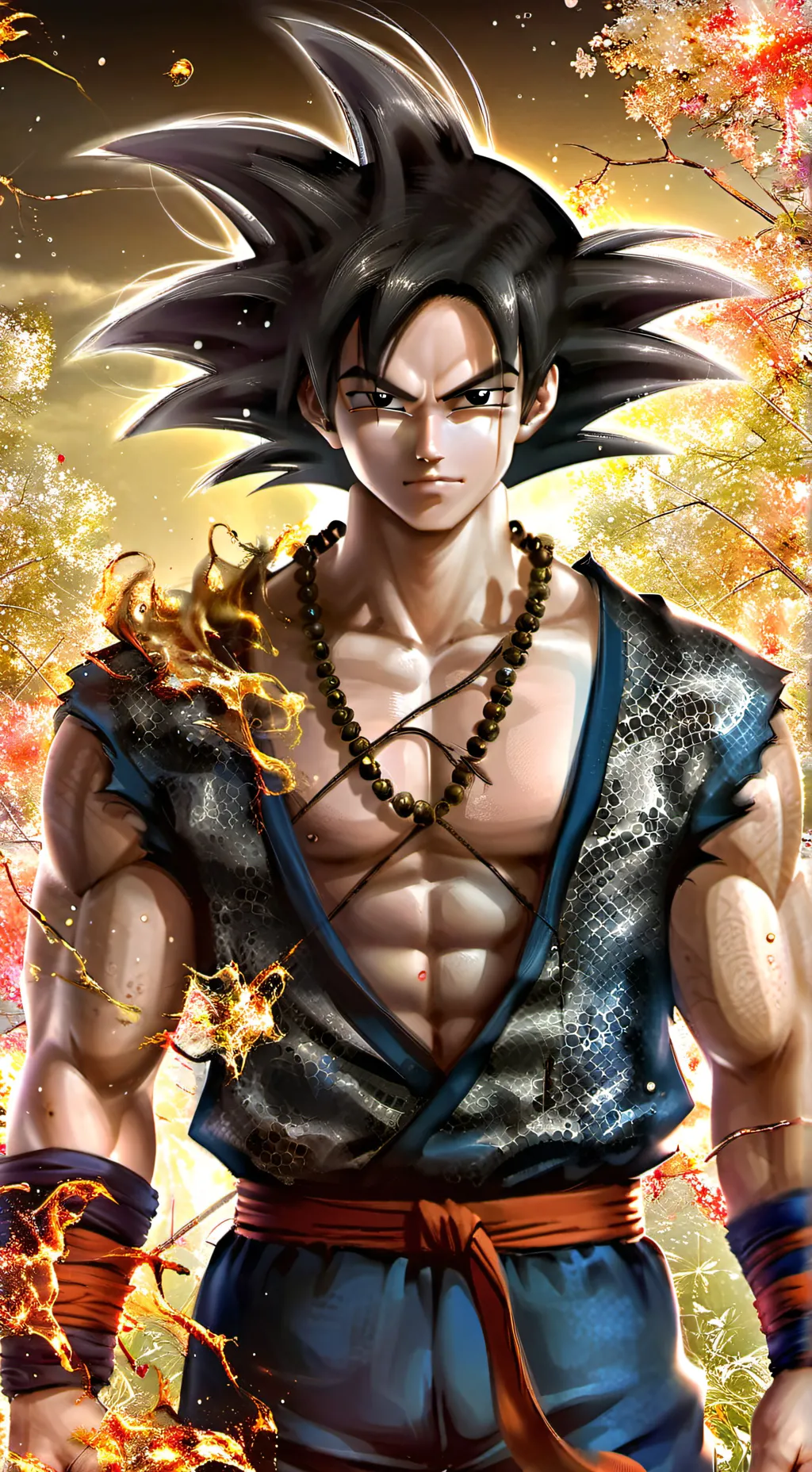 ai character: Goku Black+Zamasu background