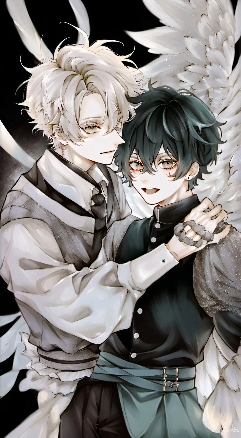 ai character: bakugo deku fight? background