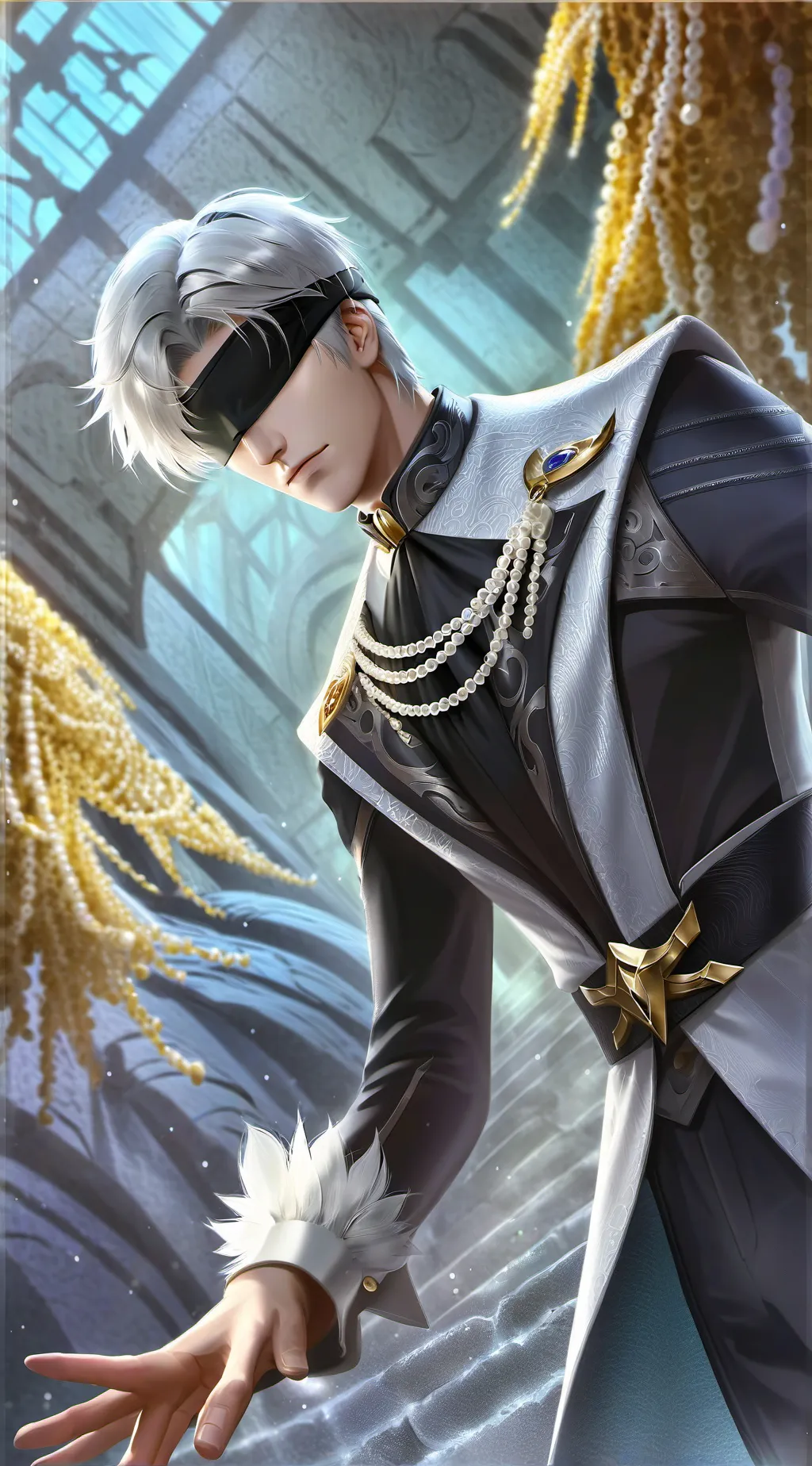 ai character: gojo saturo background