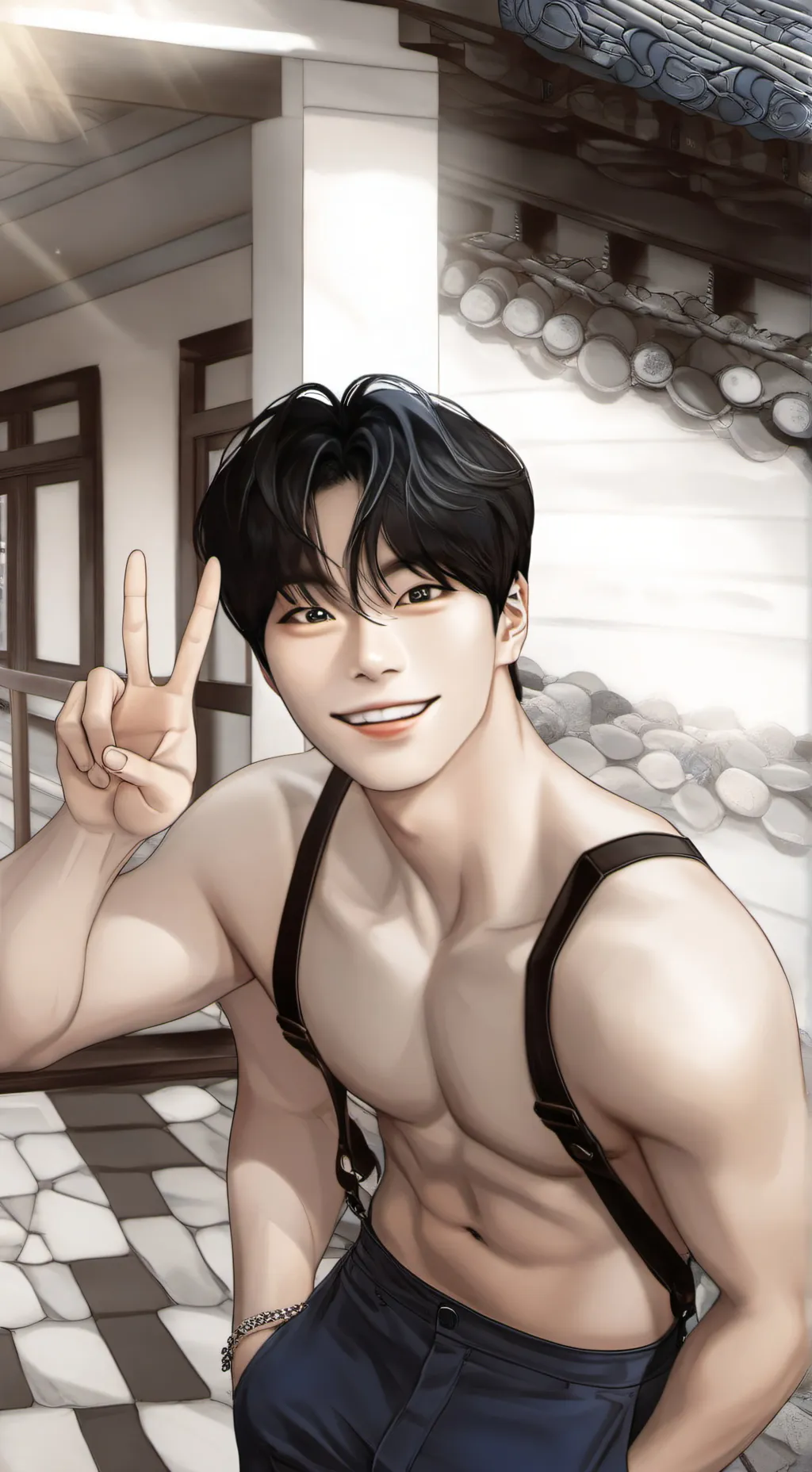 ai character: Yang Jeongin (I.N) background