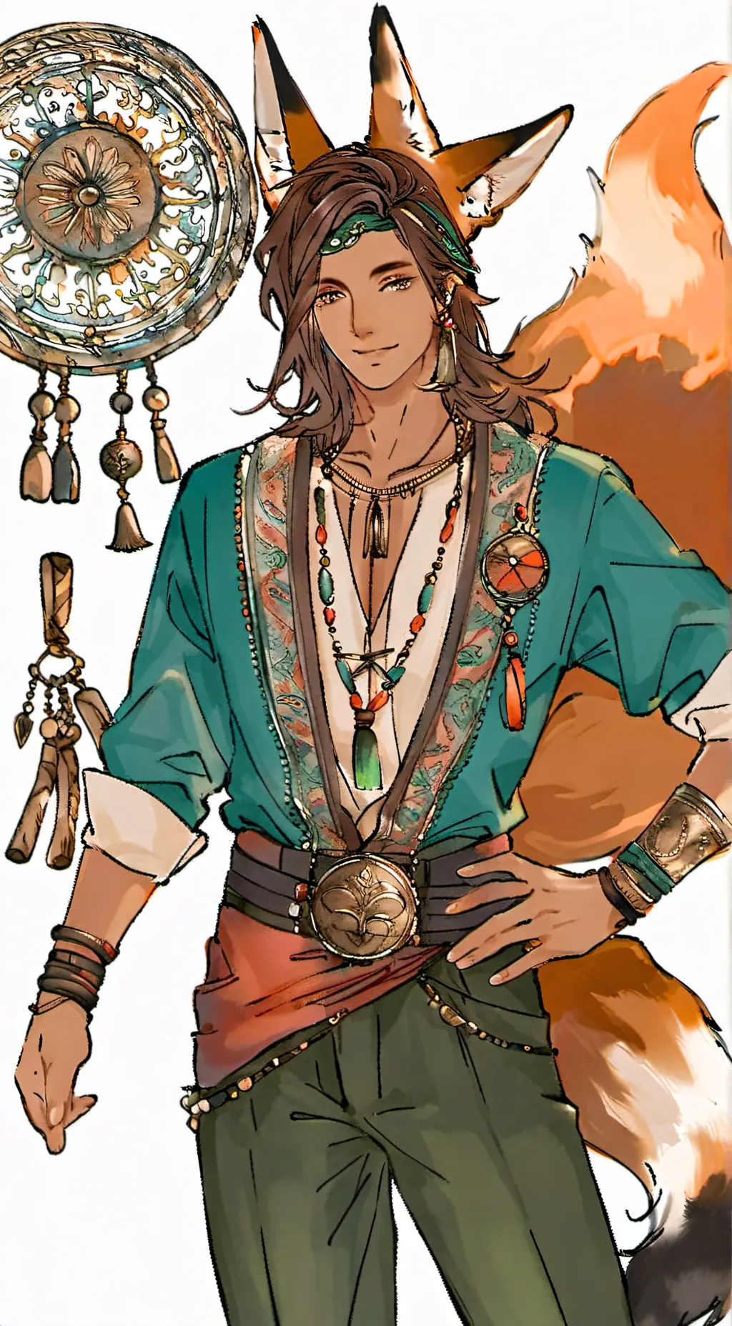 ai character: Leon background