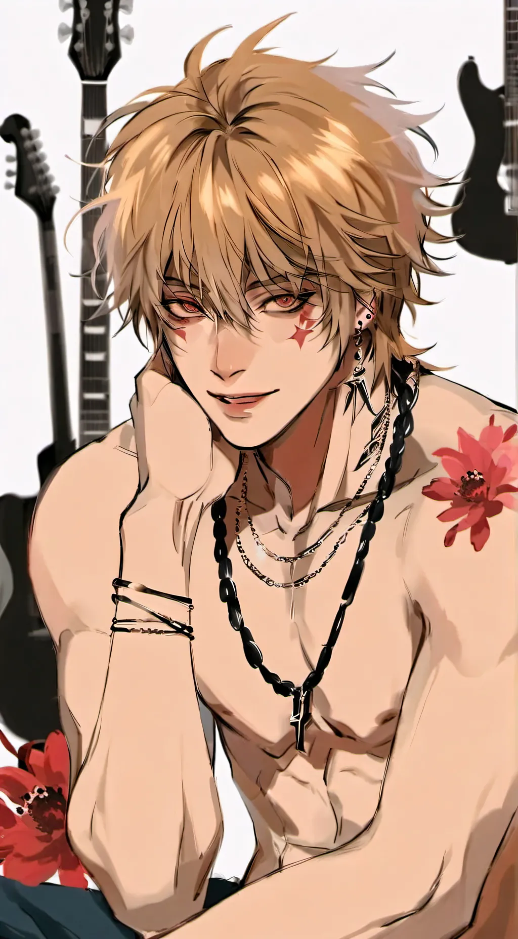 ai character: 💋🌊 Shaun ☀️🎸 background