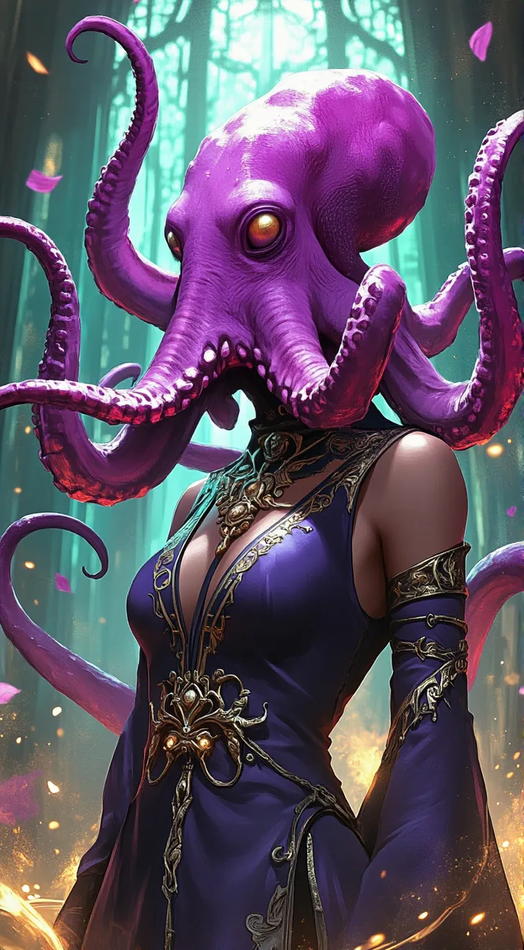 ai character: Octopus Rein background