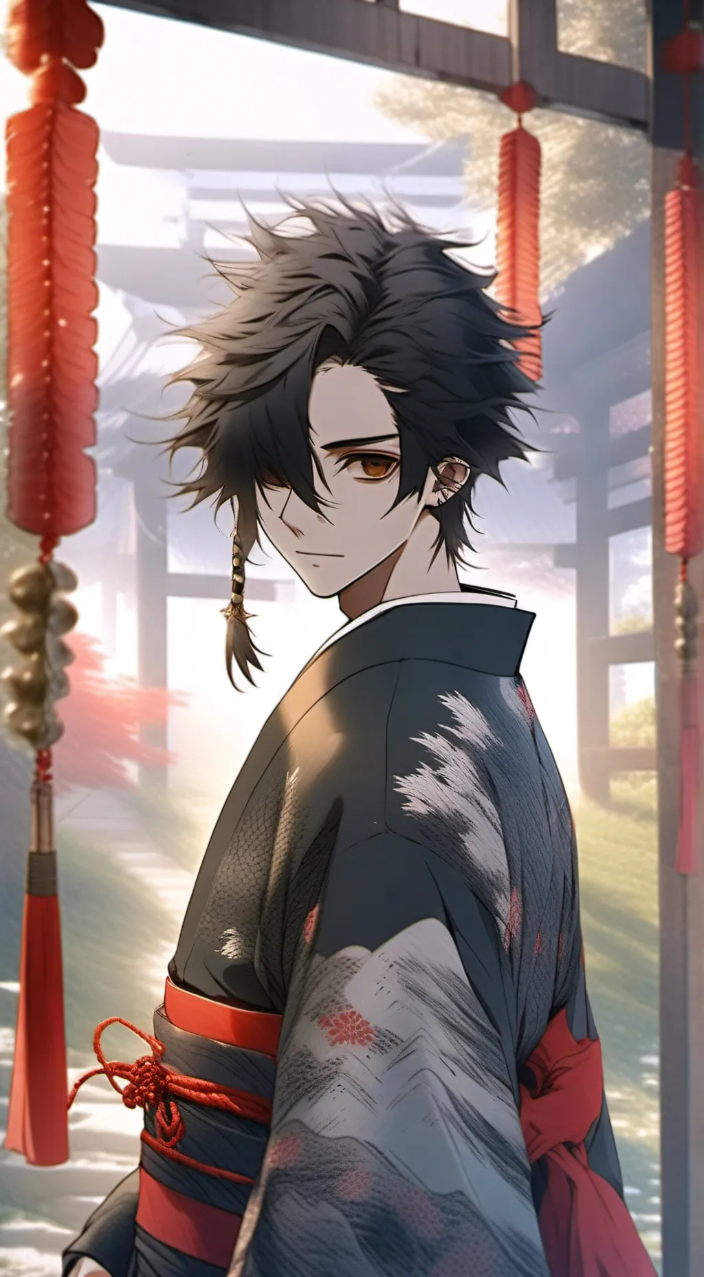 ai character: Reils Kazokia  background