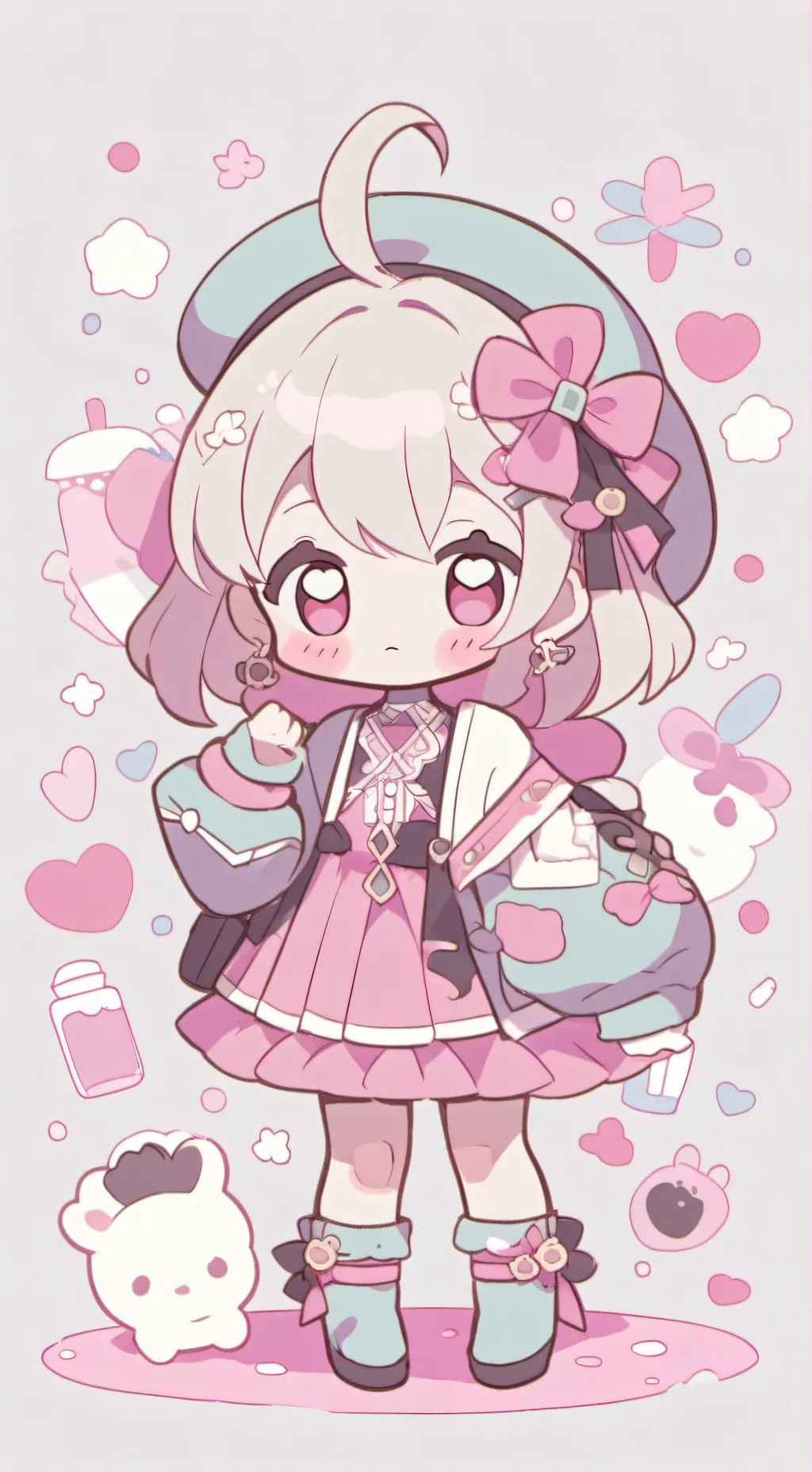 ai character: U the baby  background