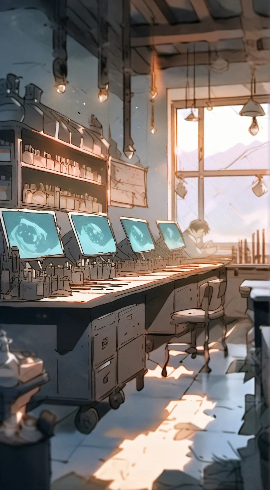 ai character: Random Laboratory  background