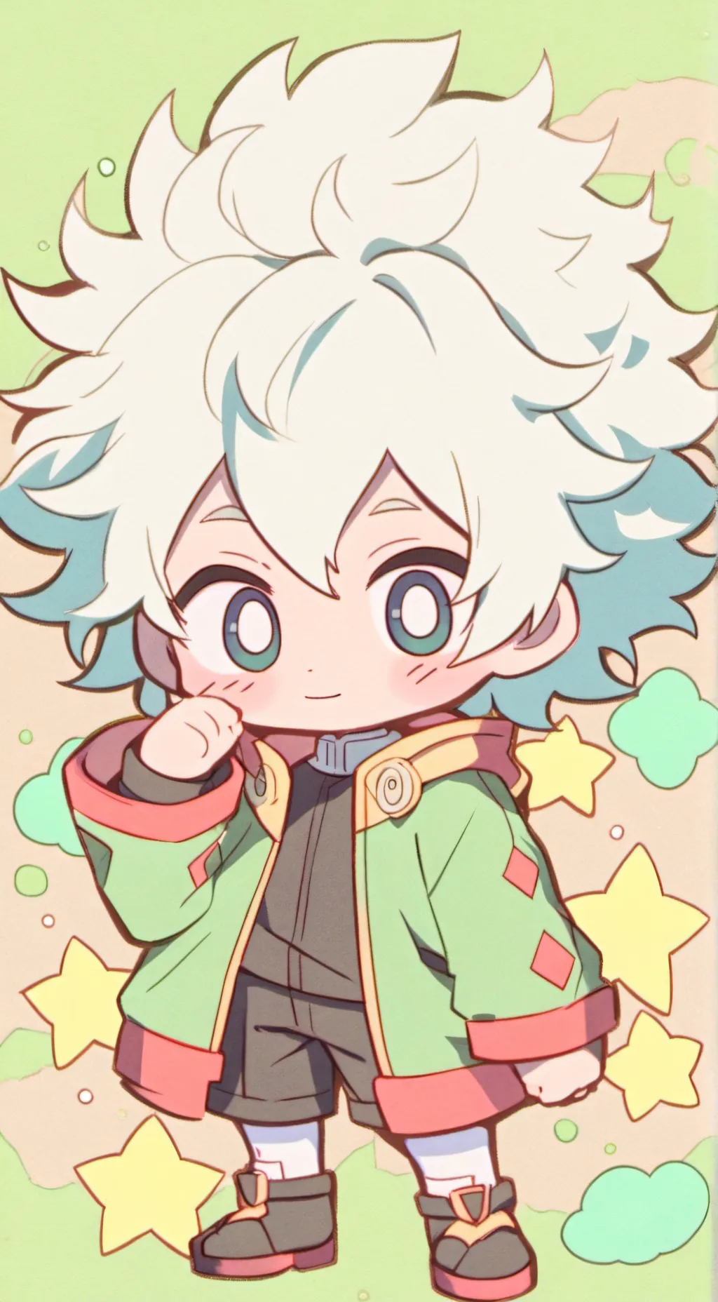 ai character: Shiggy x hero y/n background