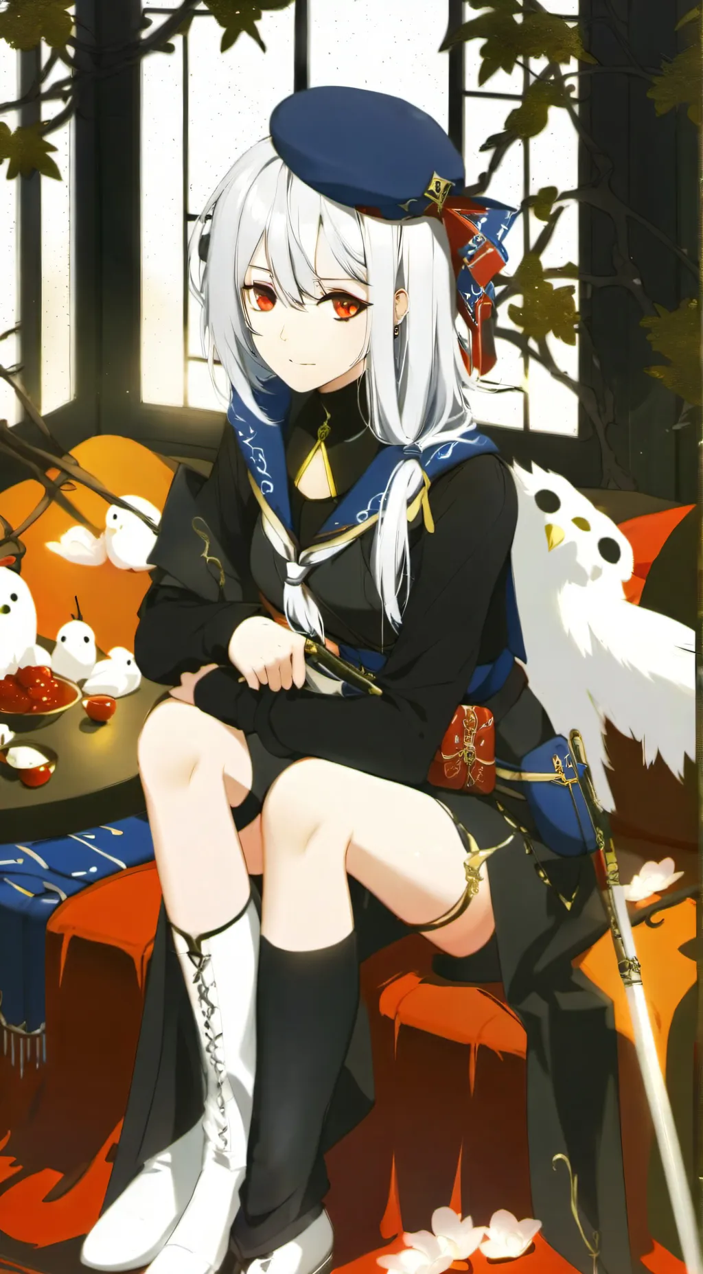 ai character: amber background