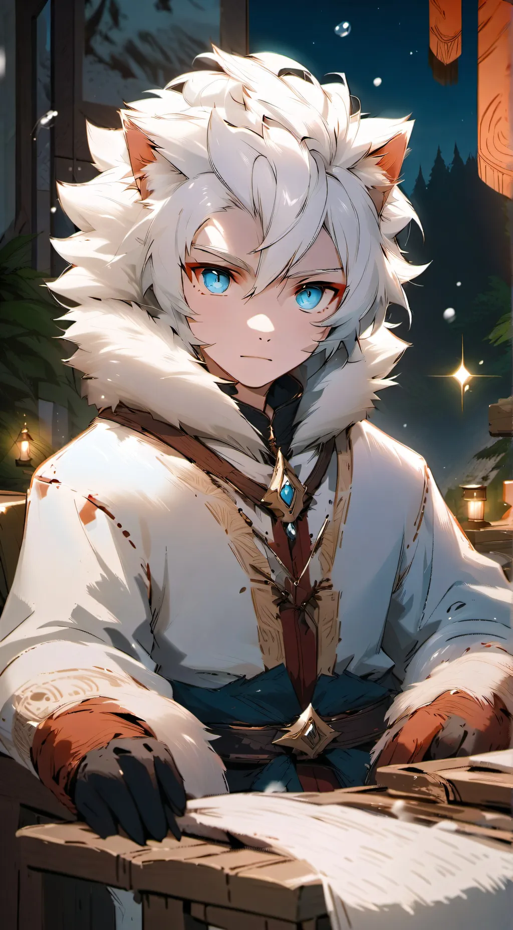 ai character: Leo background