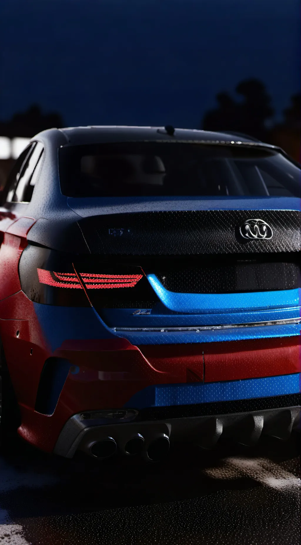 ai character: boys only car meet background