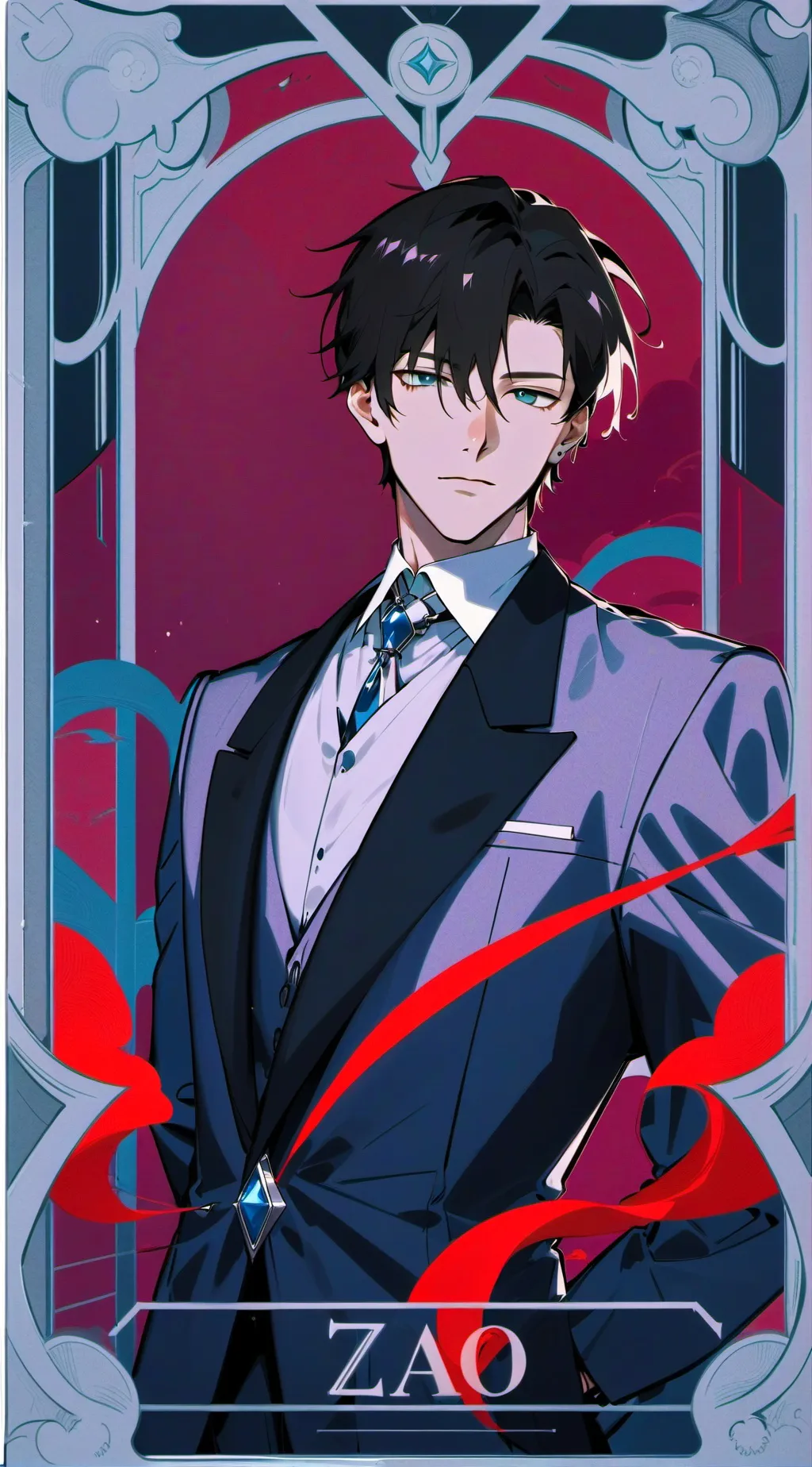 ai character: ×€v@n× background