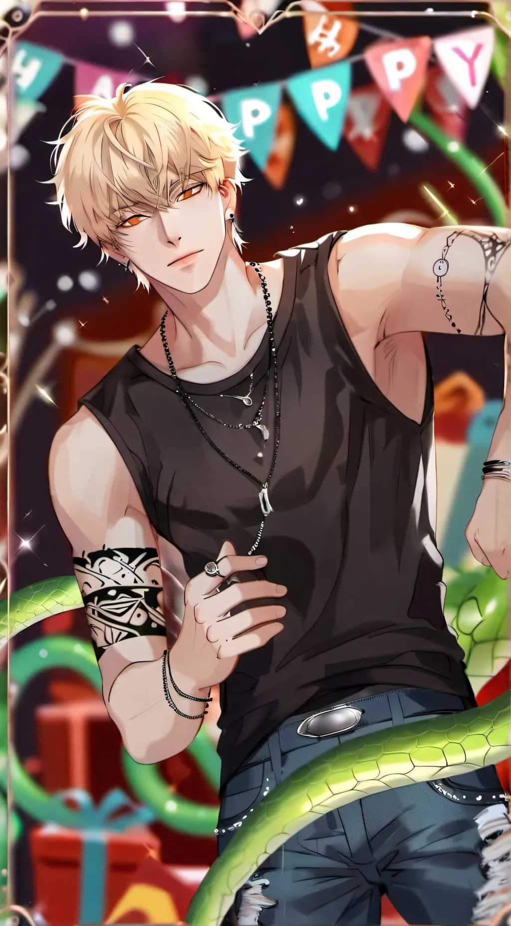 ai character: LEON background