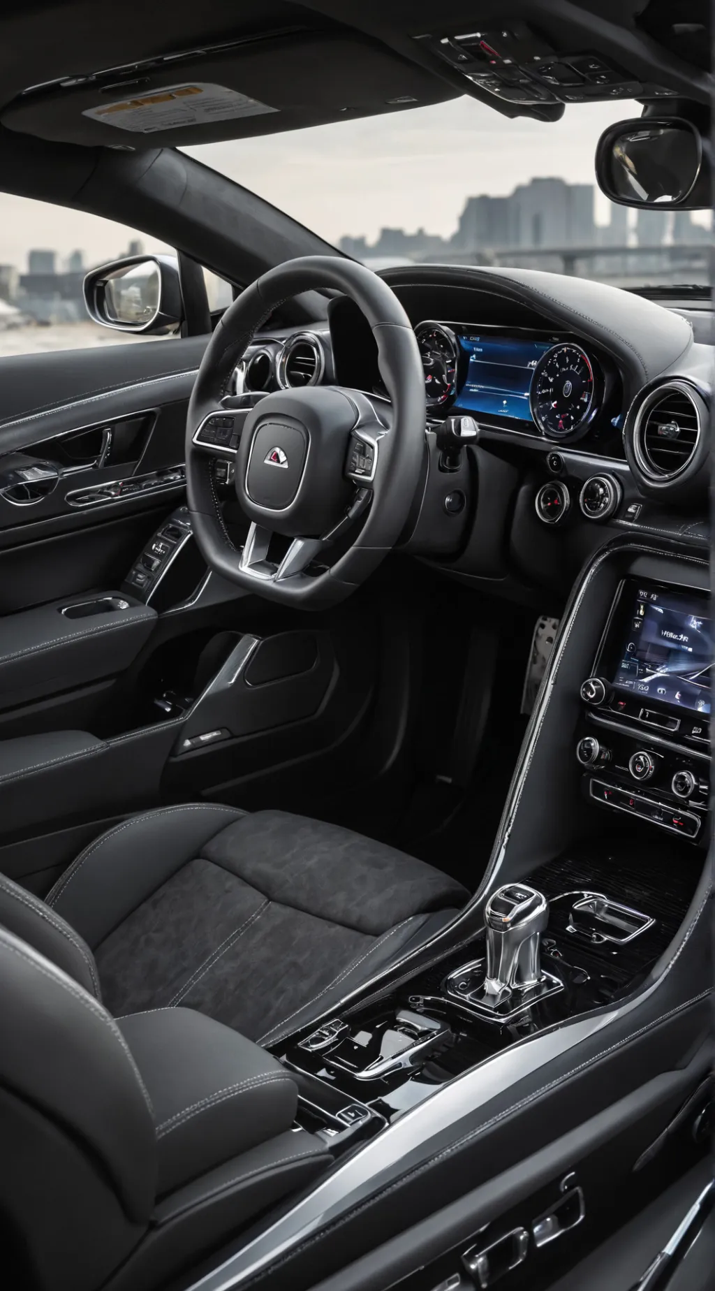 ai character: "The LONG car ride background