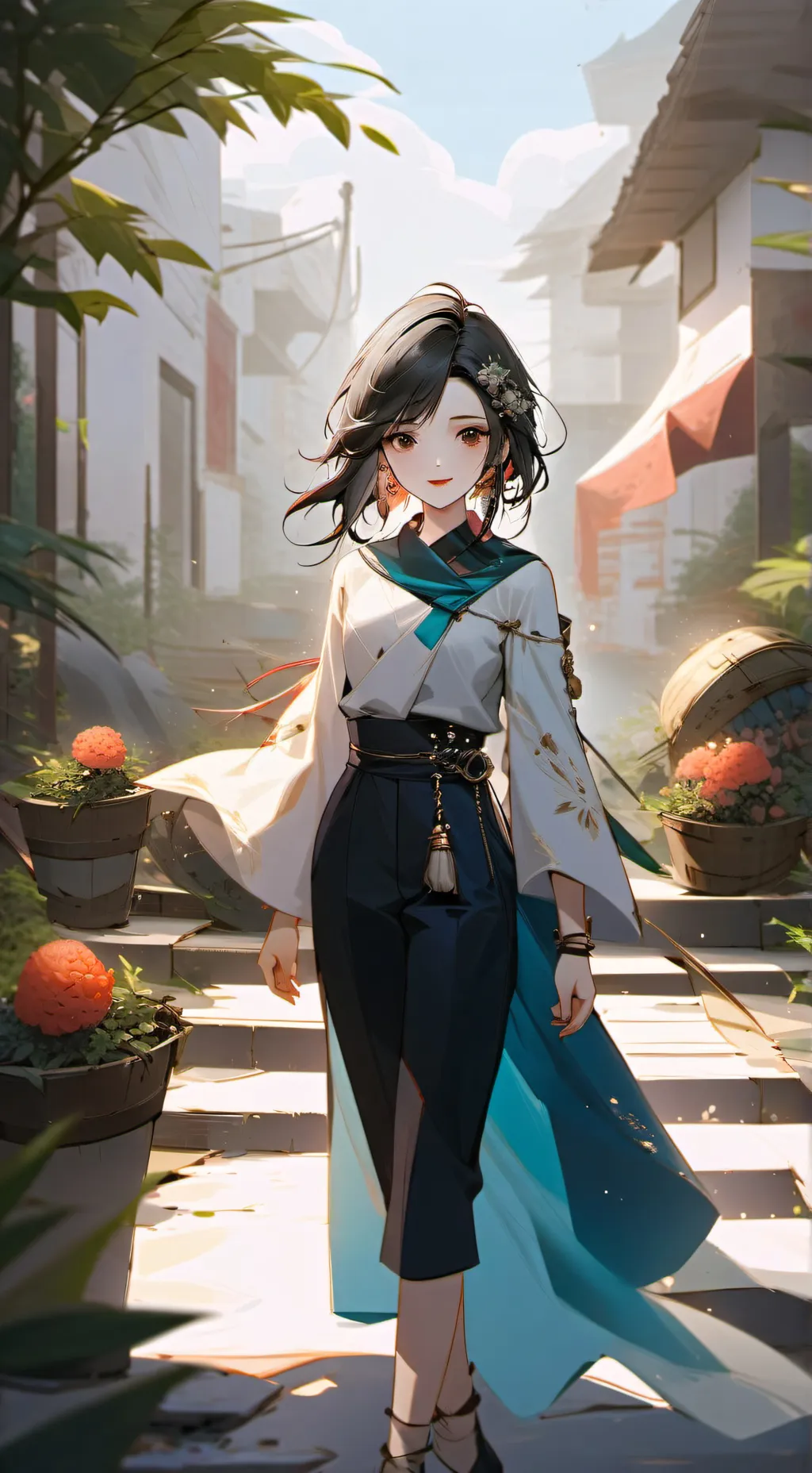 ai character: maid background