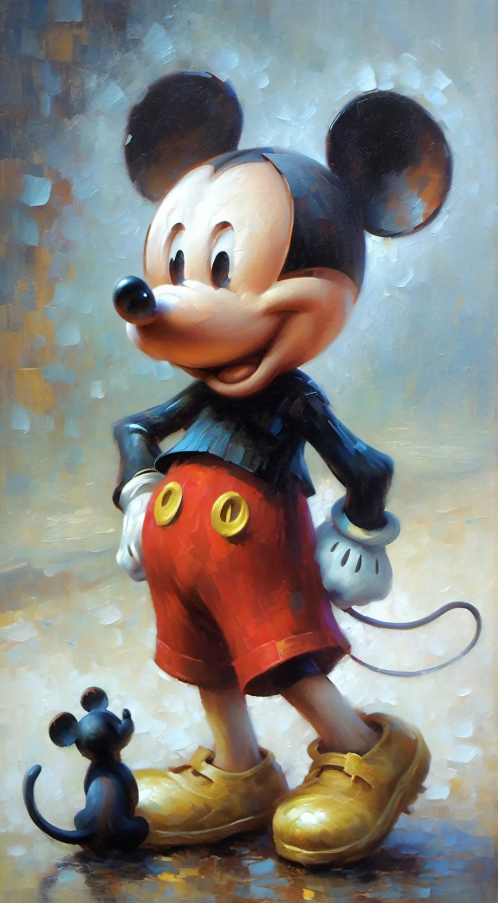 ai character: Mickey Mouse background